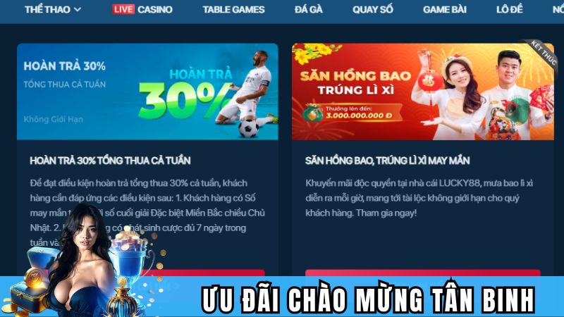 Ưu đãi chào mừng các thành viên mới tham gia