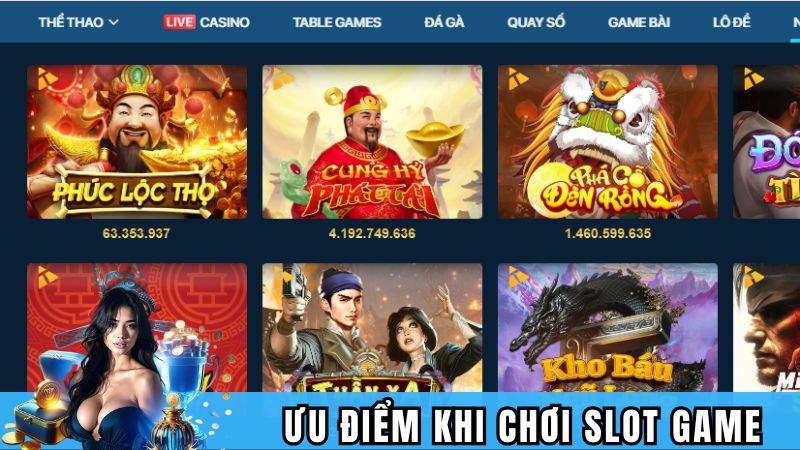 Lợi ích khi chơi slot game hot hit